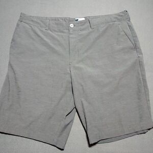 IZOD Golf Shorts Men 40/10 Gray Check Activewear Outdoor Lightweight Comfort